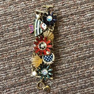 Betsey Johnson fish statement bracelet